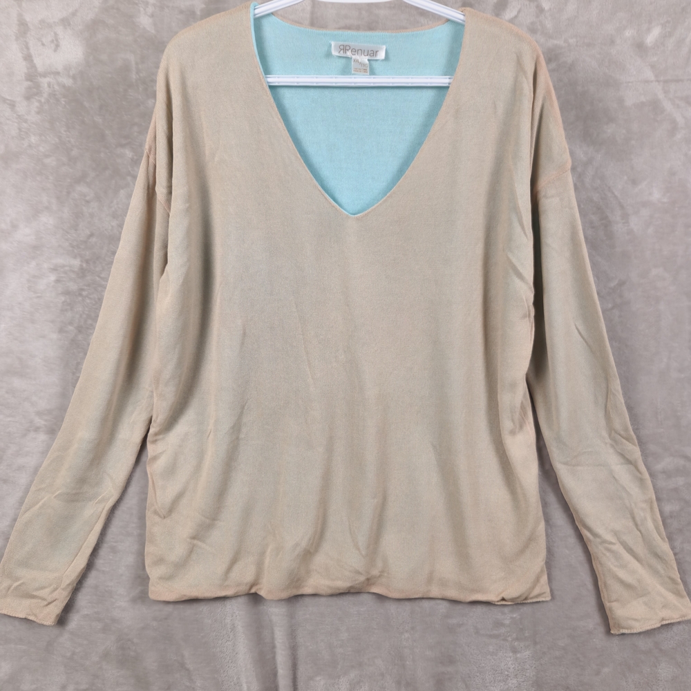 Renuar‎ Sweater Blouse Top Size XXL
